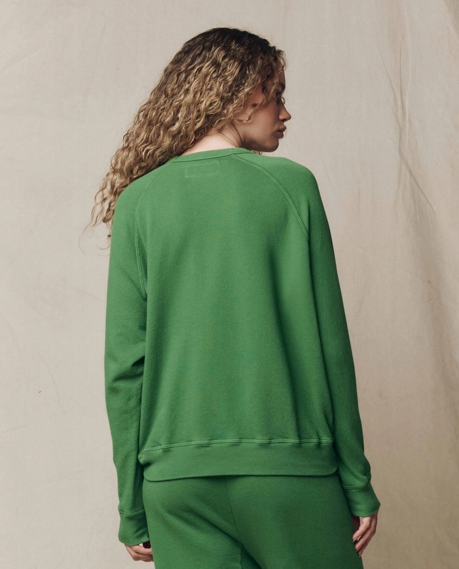 The College Sweatshirt. Solid -- Fennel