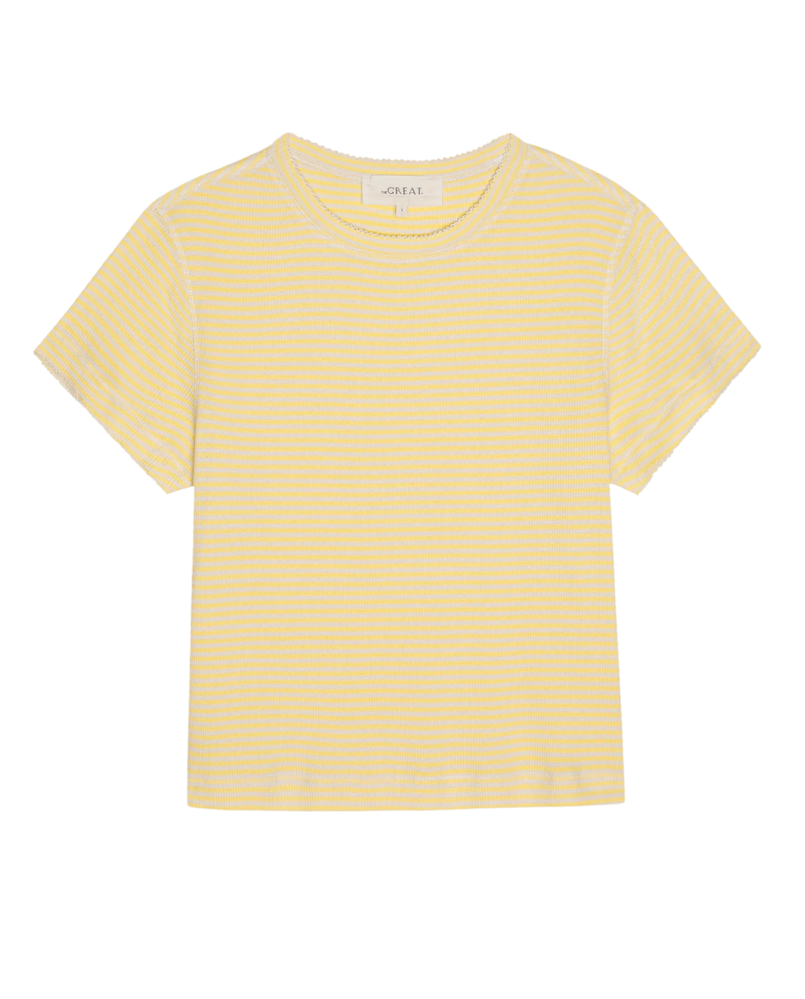 The Little Tee. -- Soft Yellow Stripe