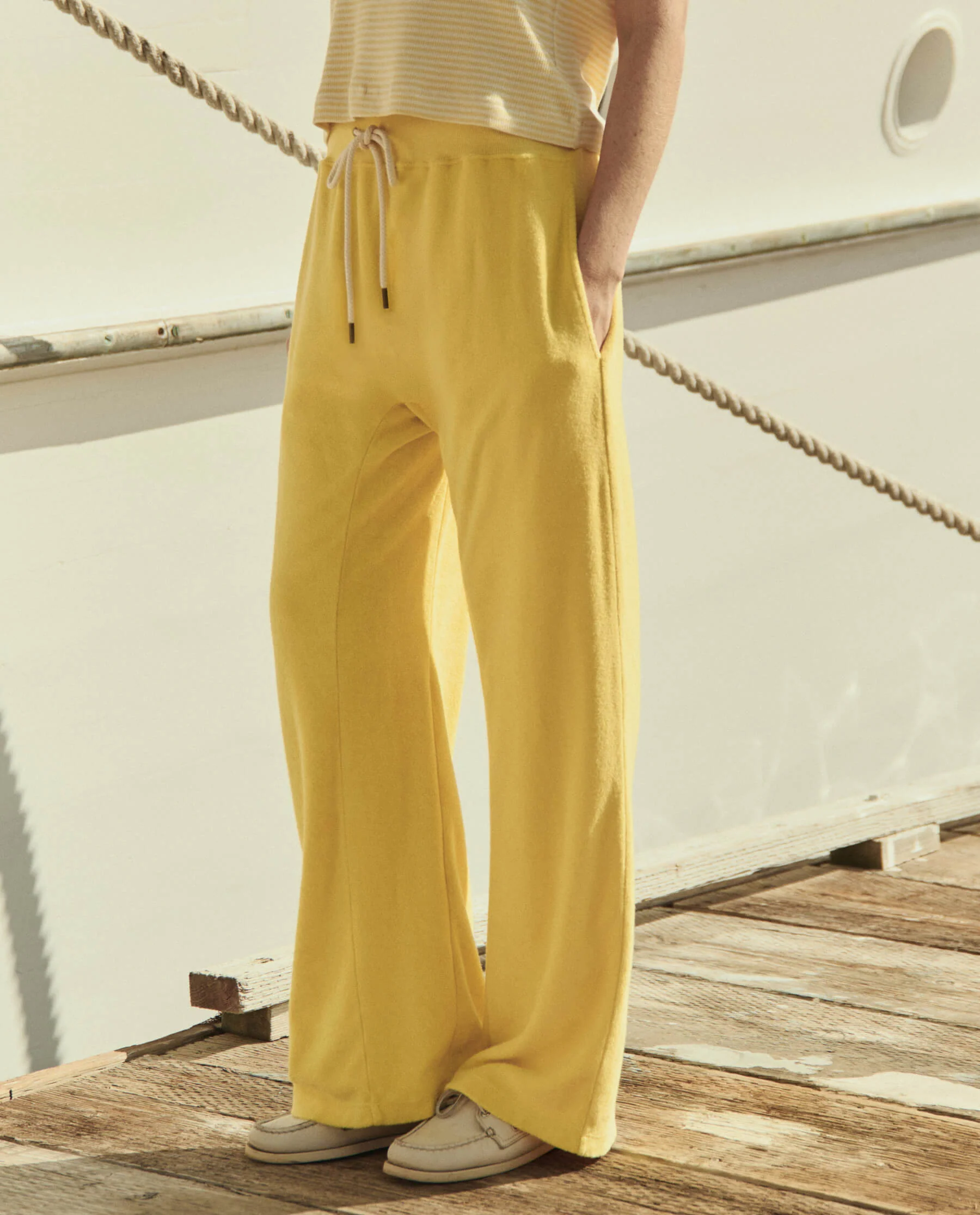 The Micro Terry Horseshoe Sweatpant. -- Margarita