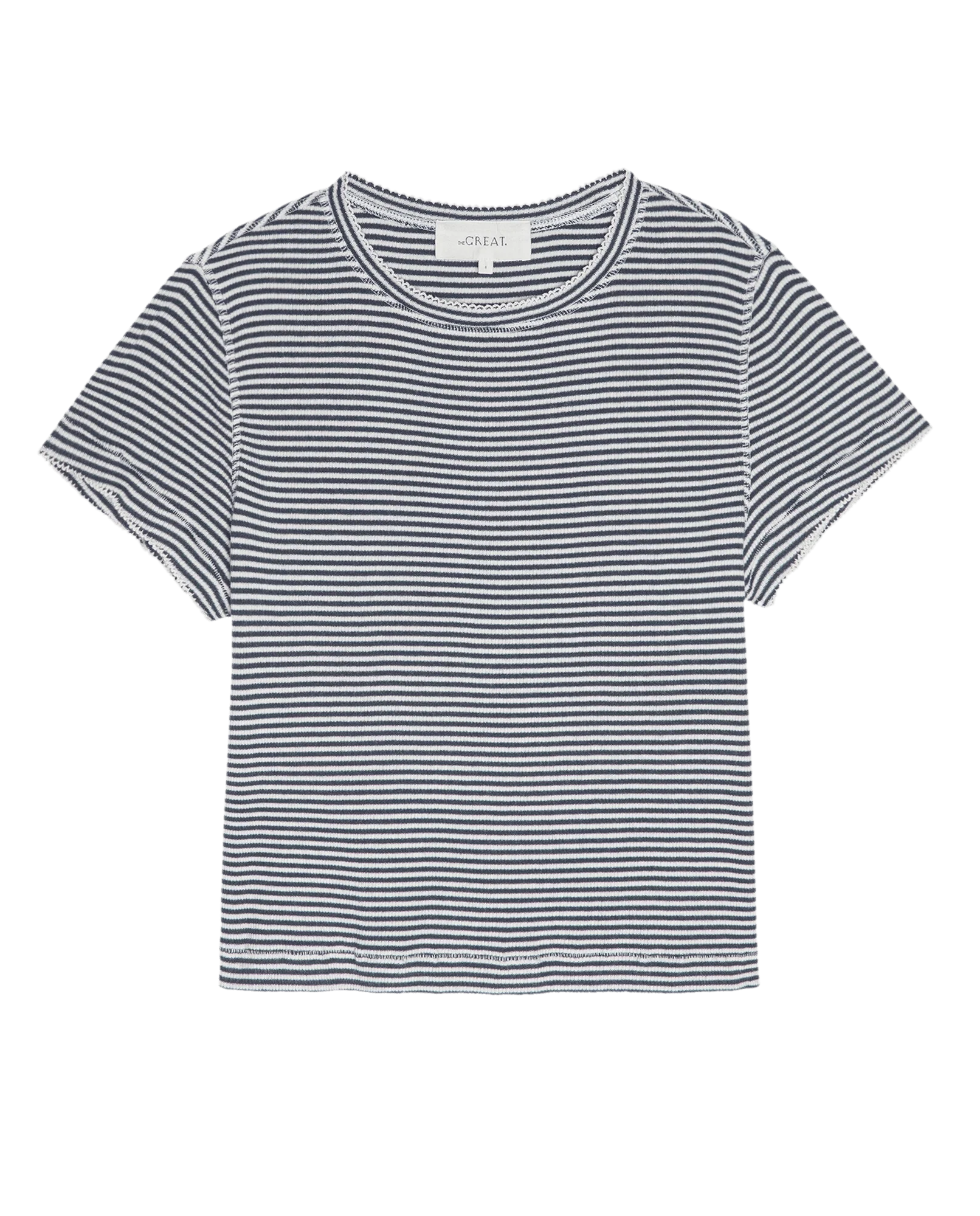 The Little Tee. -- Navy Stripe