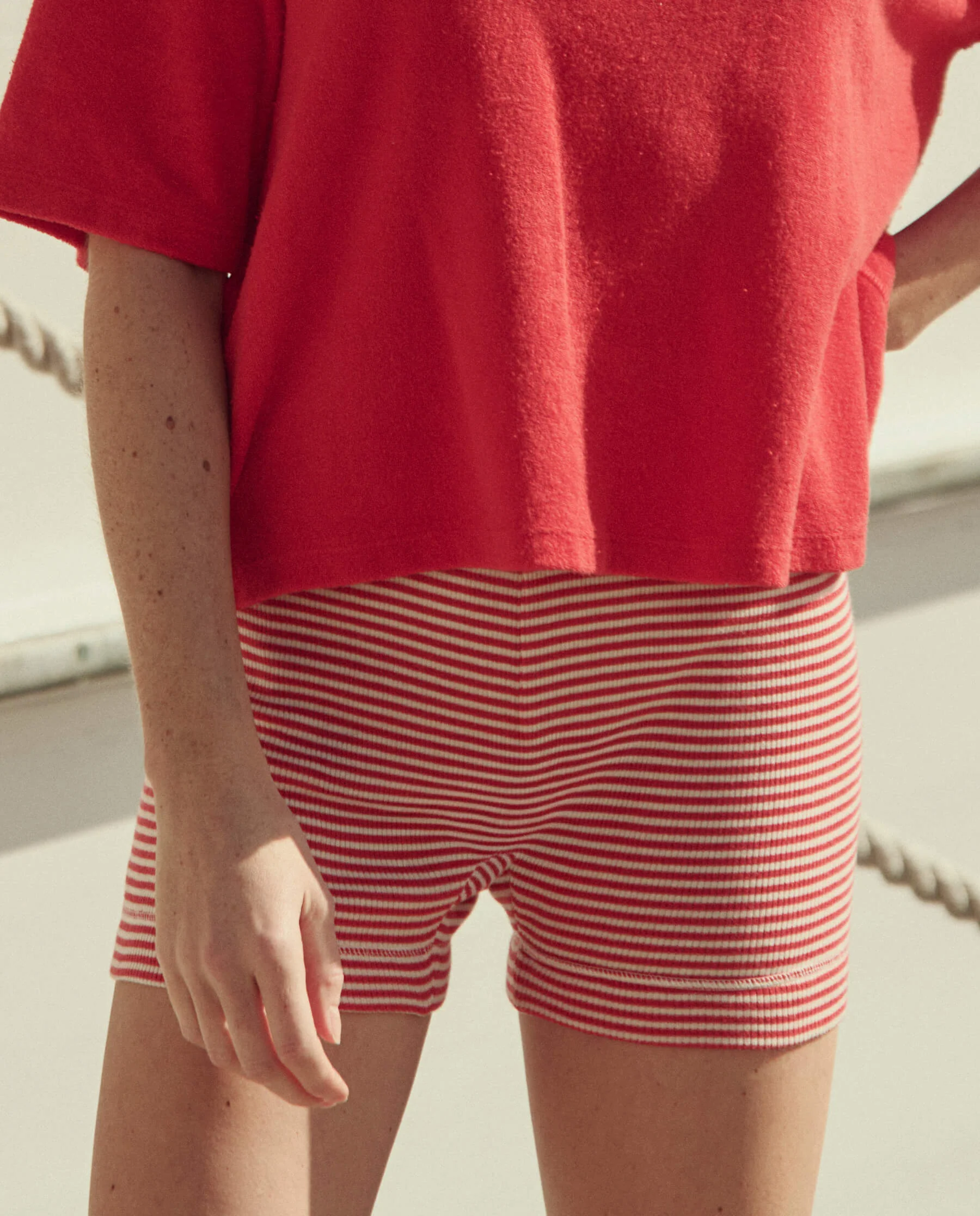 The Relay Short. -- Pimento Stripe