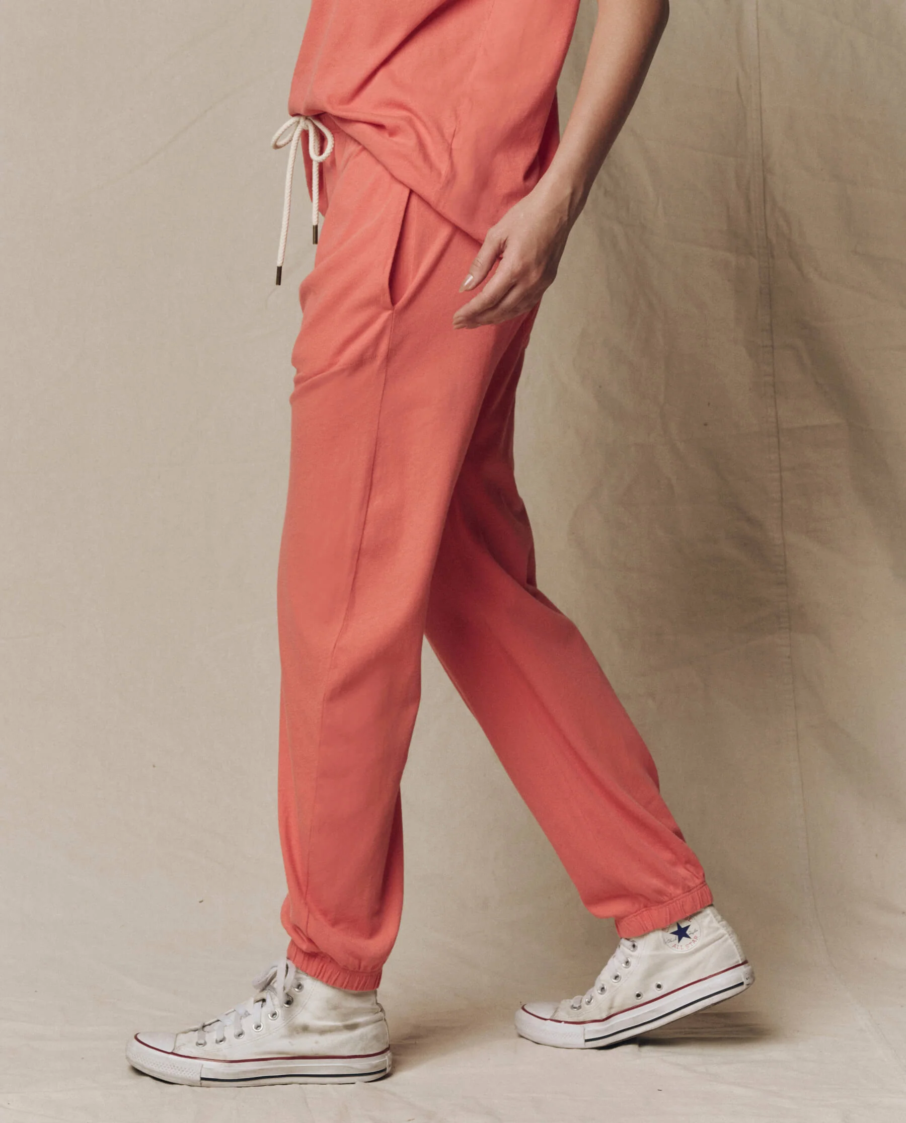 The Jersey Jogger Pant. -- Guava