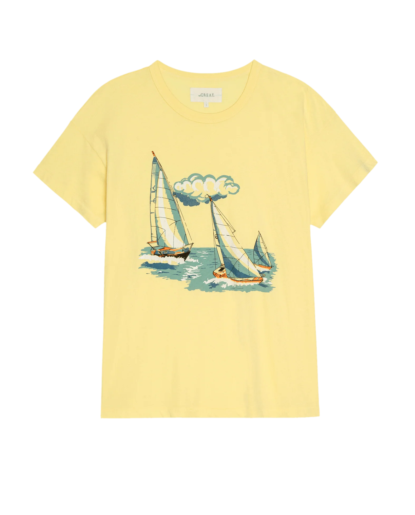 The Boxy Crew w/ Sailing Boats Graphic. -- Sunbeam