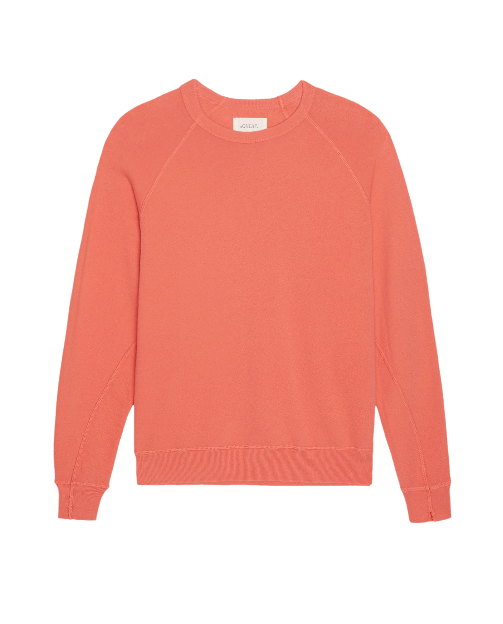 The College Sweatshirt. Solid -- Guava