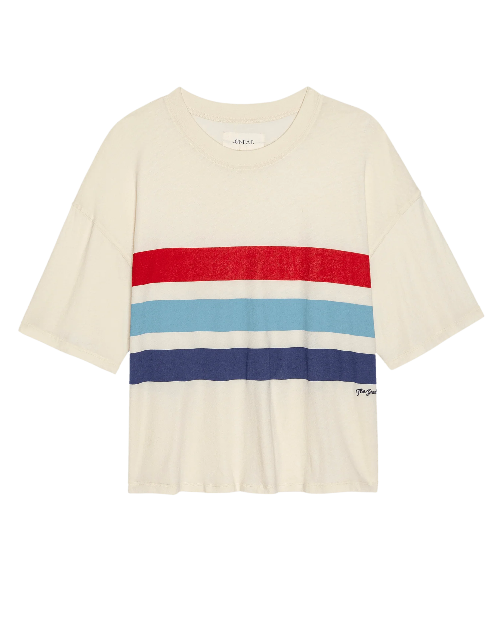 The Track Crew w/ Saltwater Stripe. -- Washed White