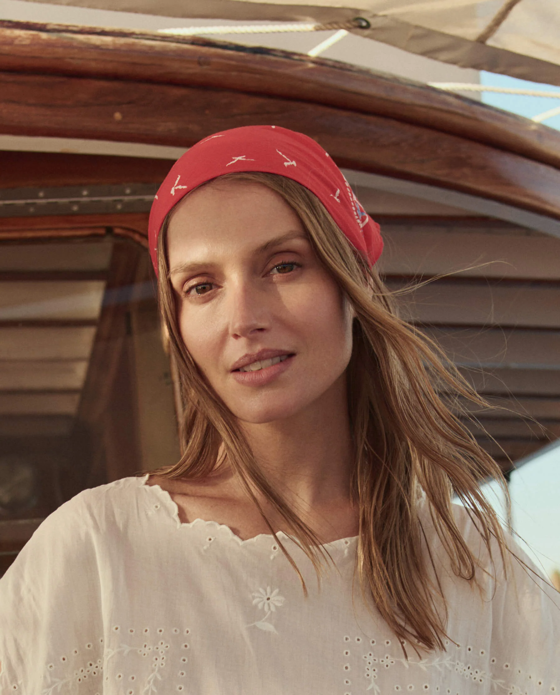The Sailboat Bandana. -- Red