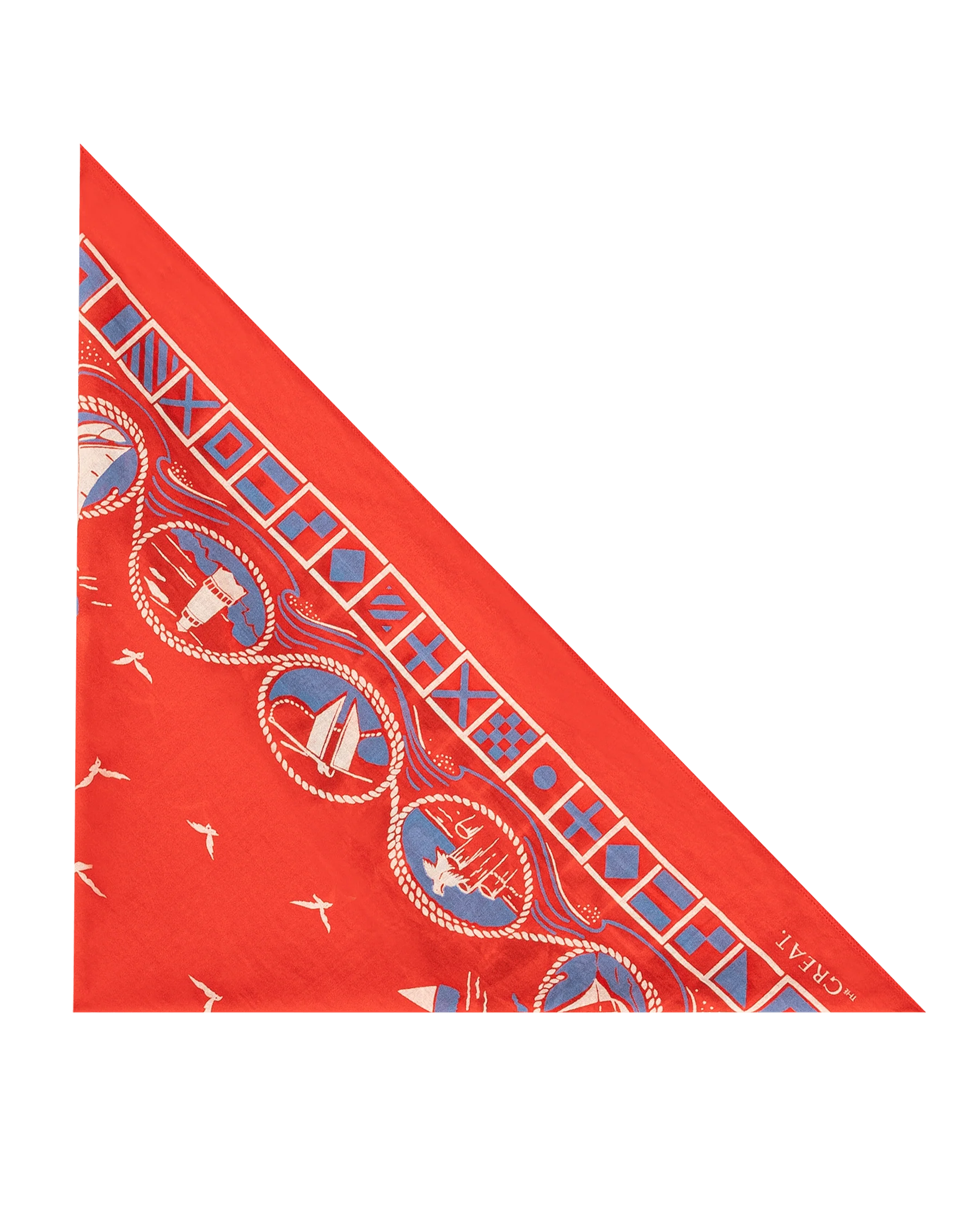 The Sailboat Bandana. -- Red