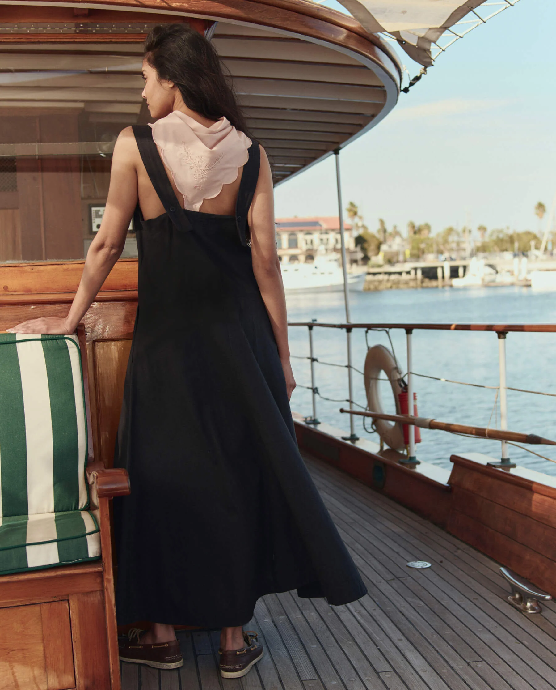 The Apron Dress. -- Black