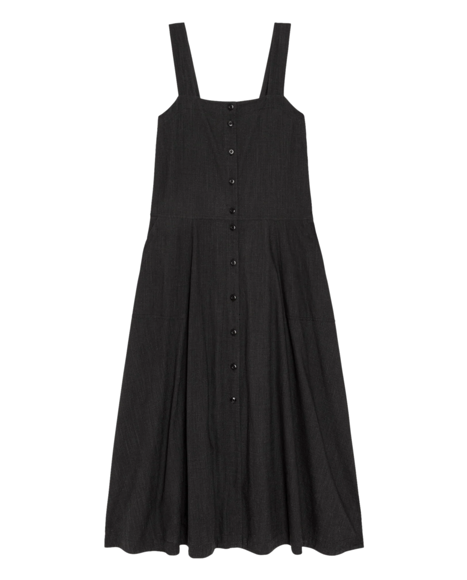 The Apron Dress. -- Black