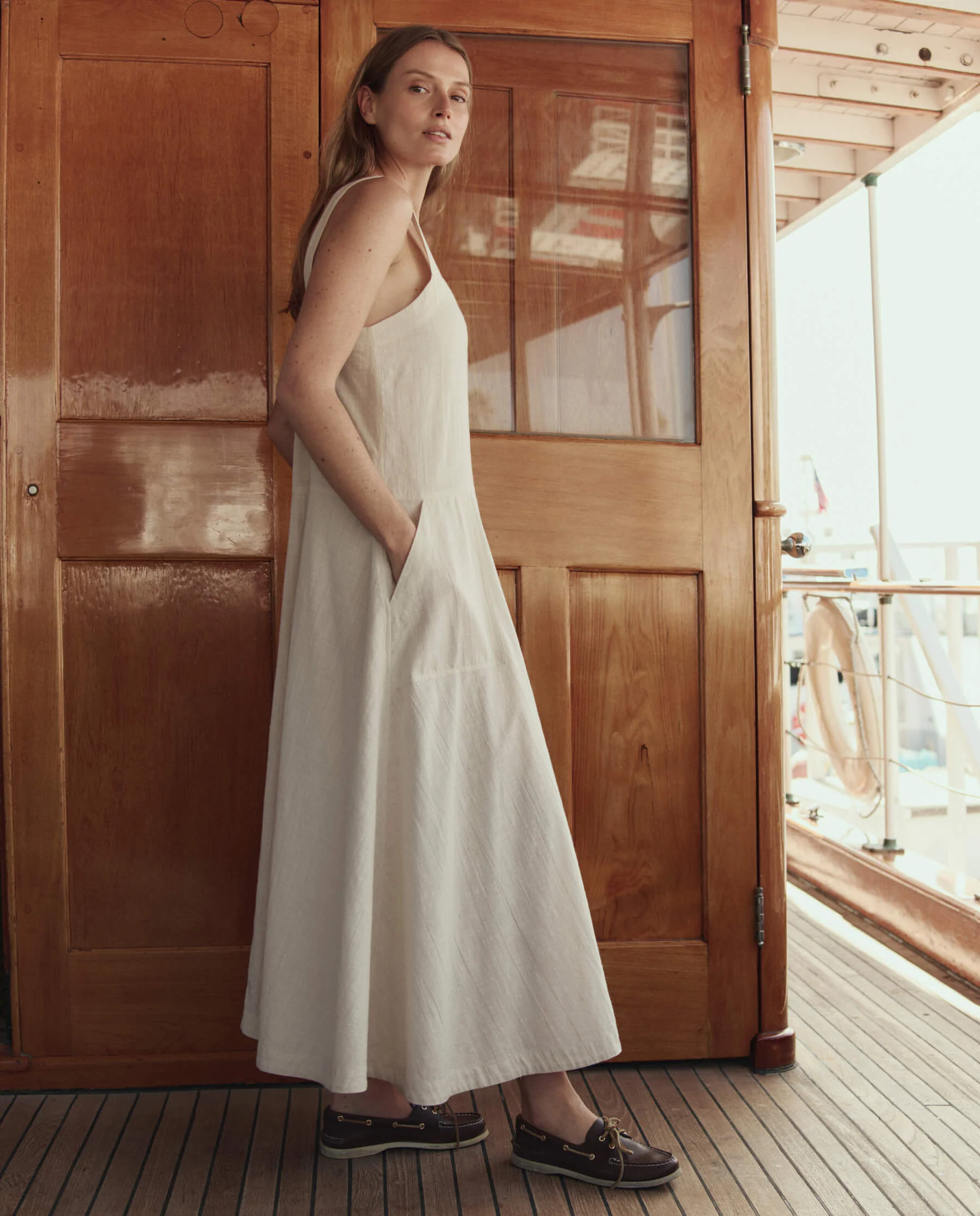 The Apron Dress. -- Natural