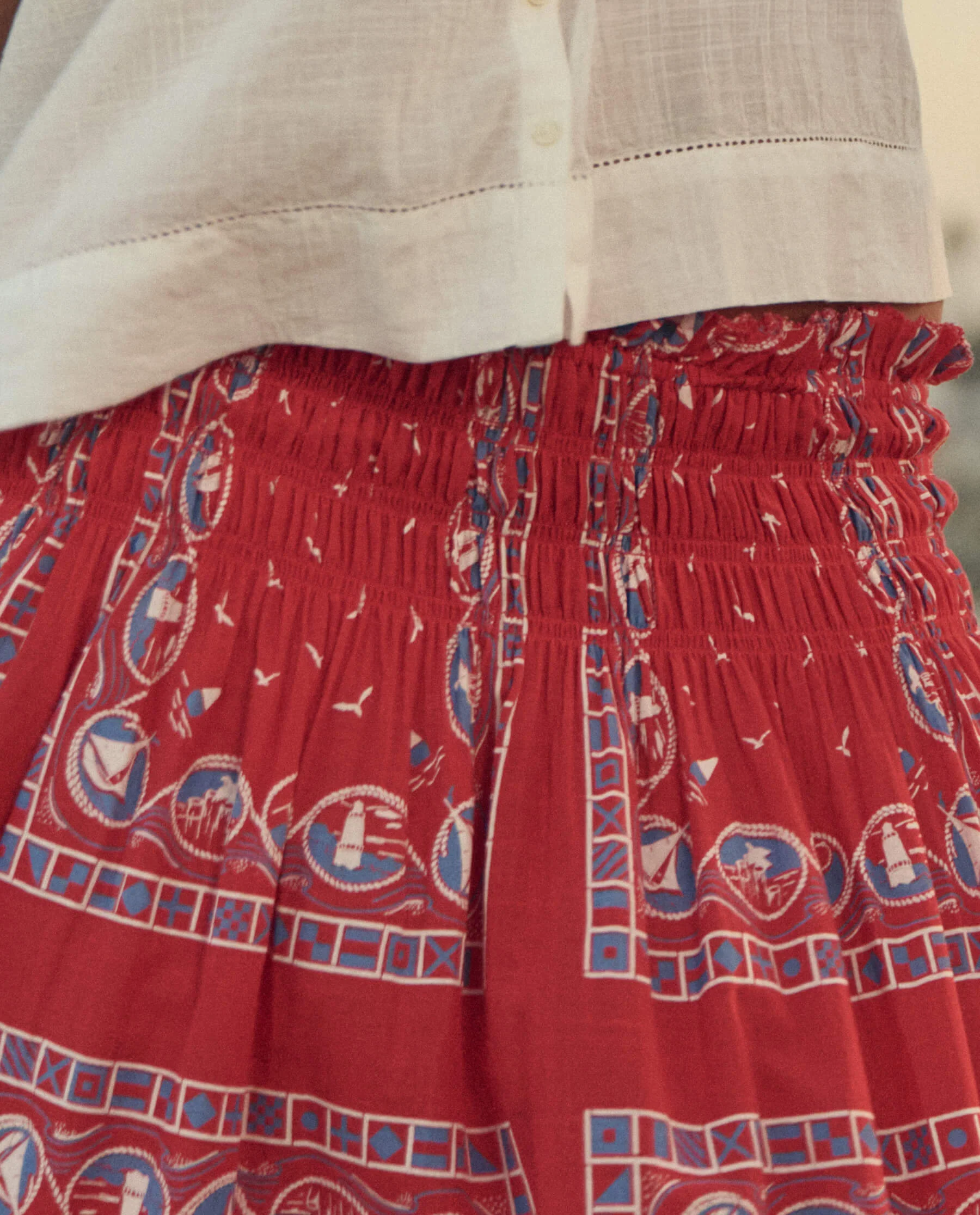 The Canary Skirt. -- Red Sailboat Bandana