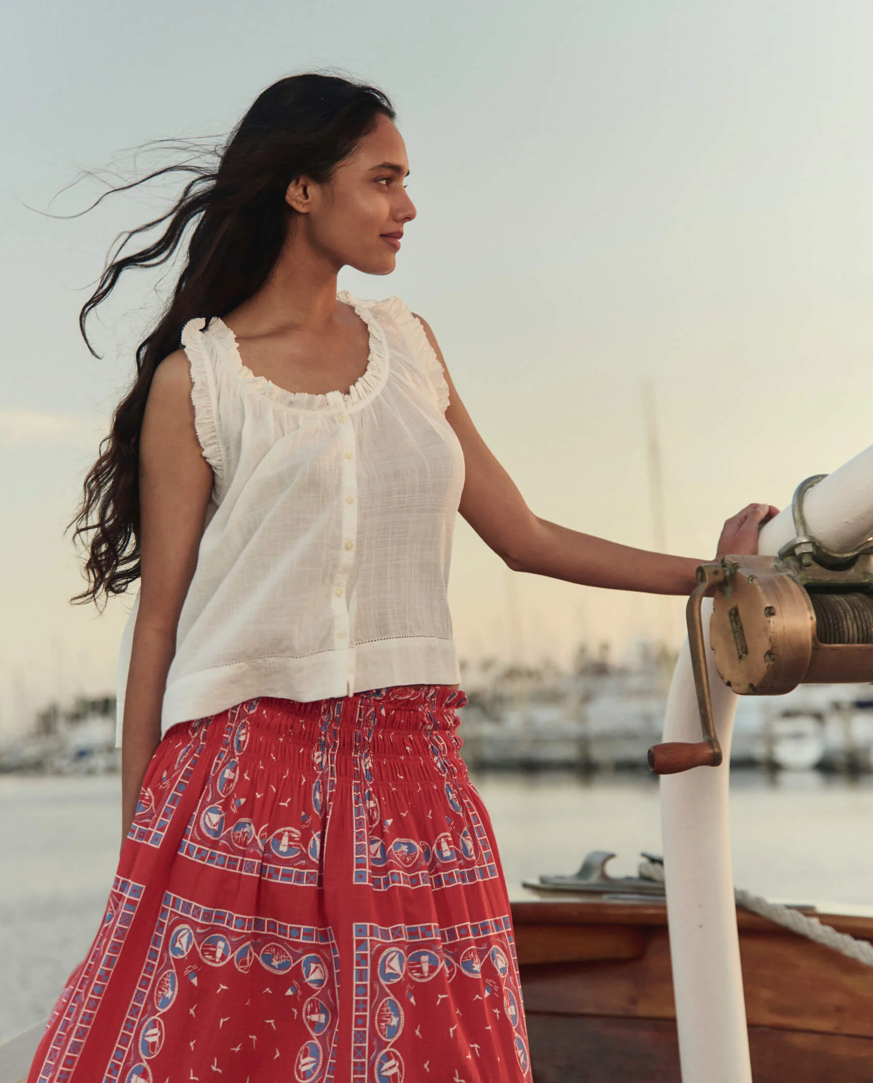 The Vignette Top. -- White