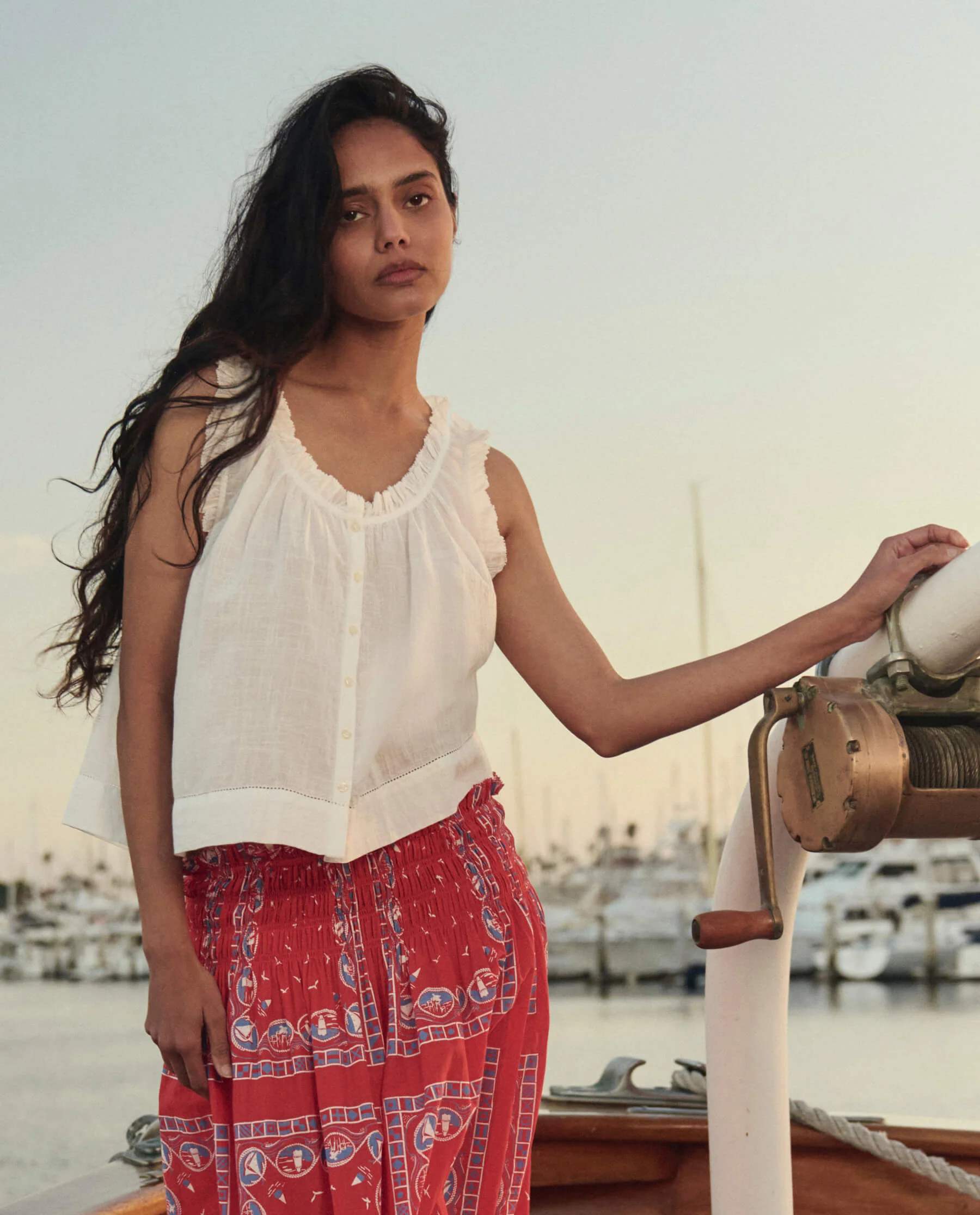 The Vignette Top. -- White