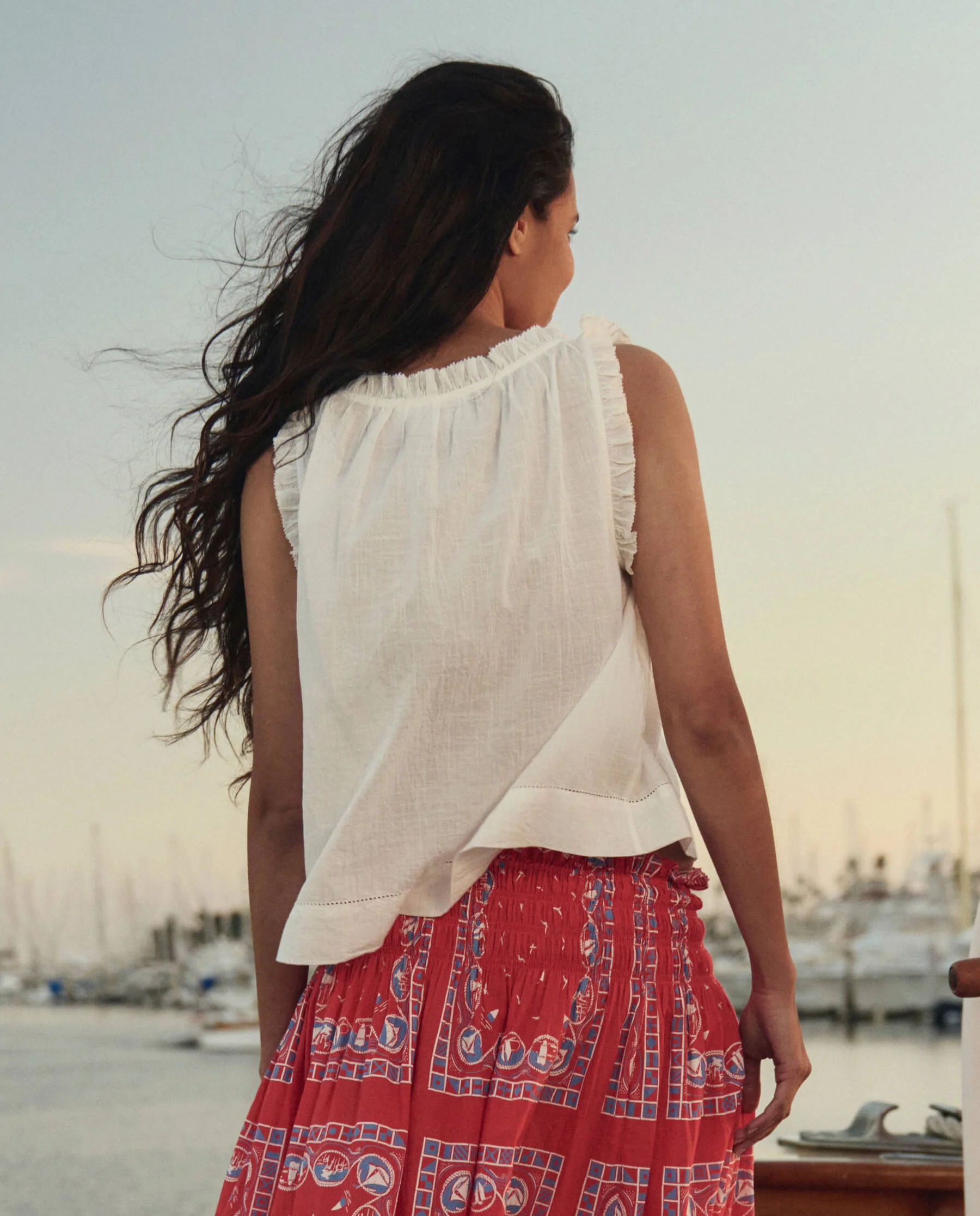 The Vignette Top. -- White