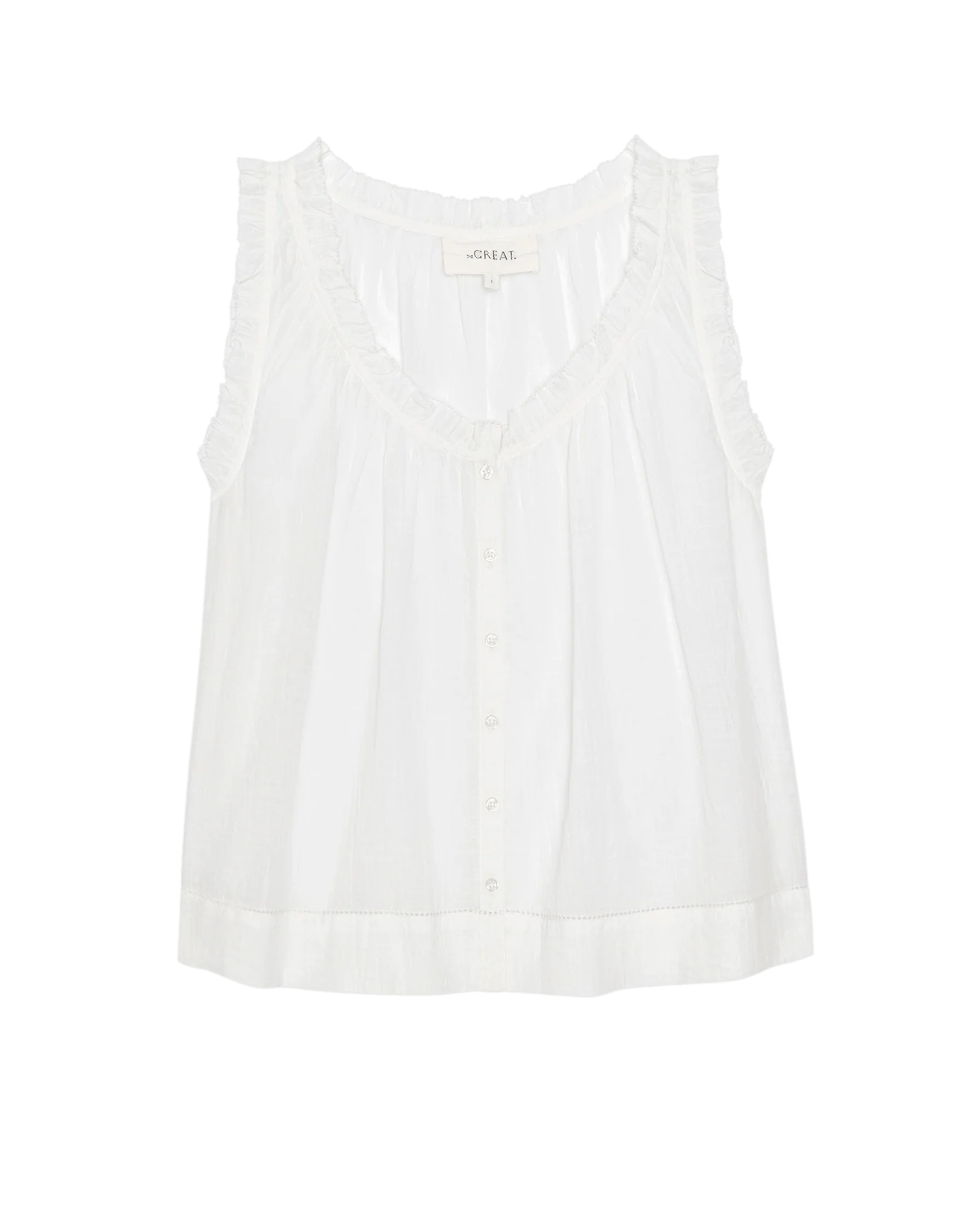 The Vignette Top. -- White