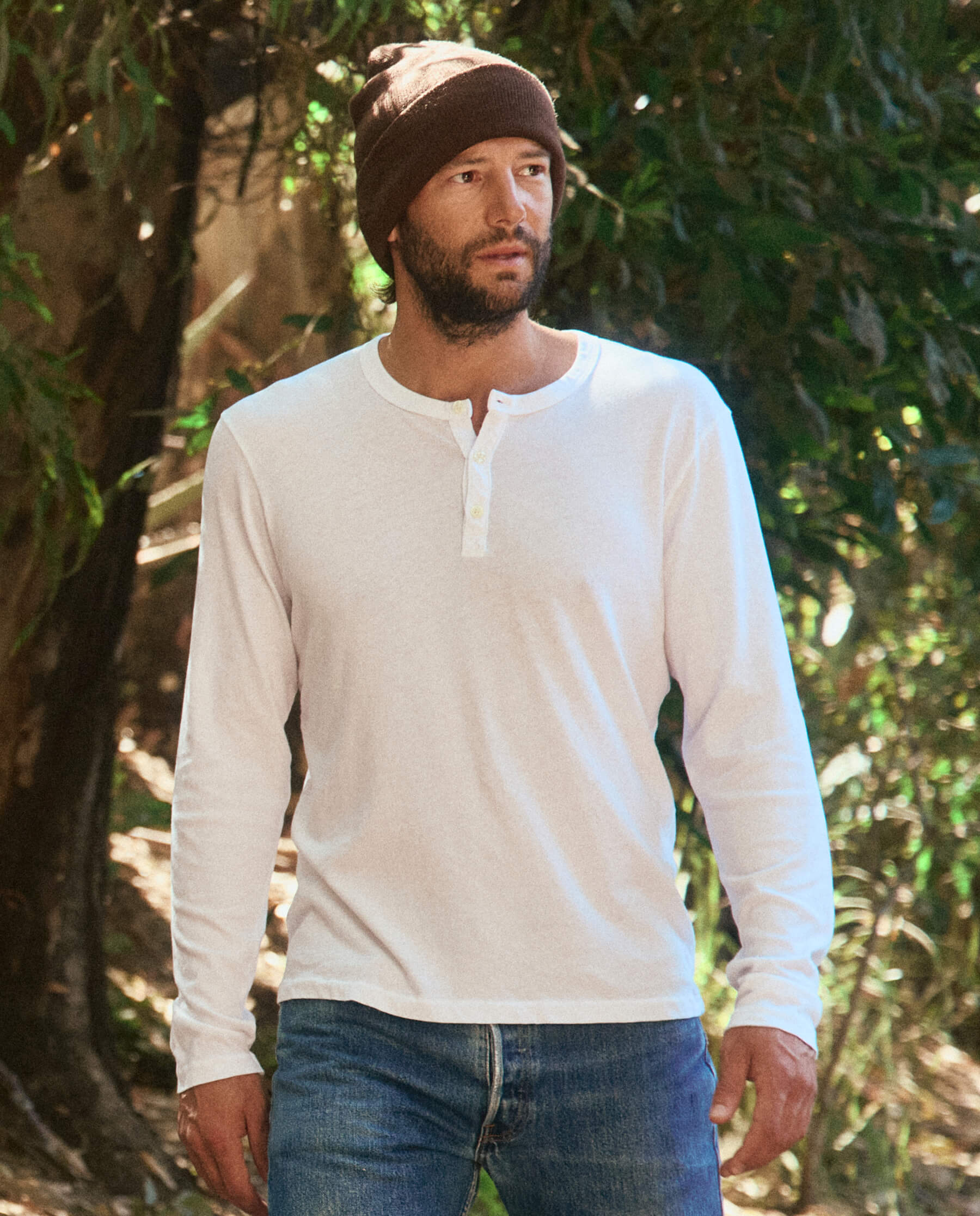 714-the-men-s-slim-henley.-true-white-5.jpg The Men's Slim Henley. -- True White