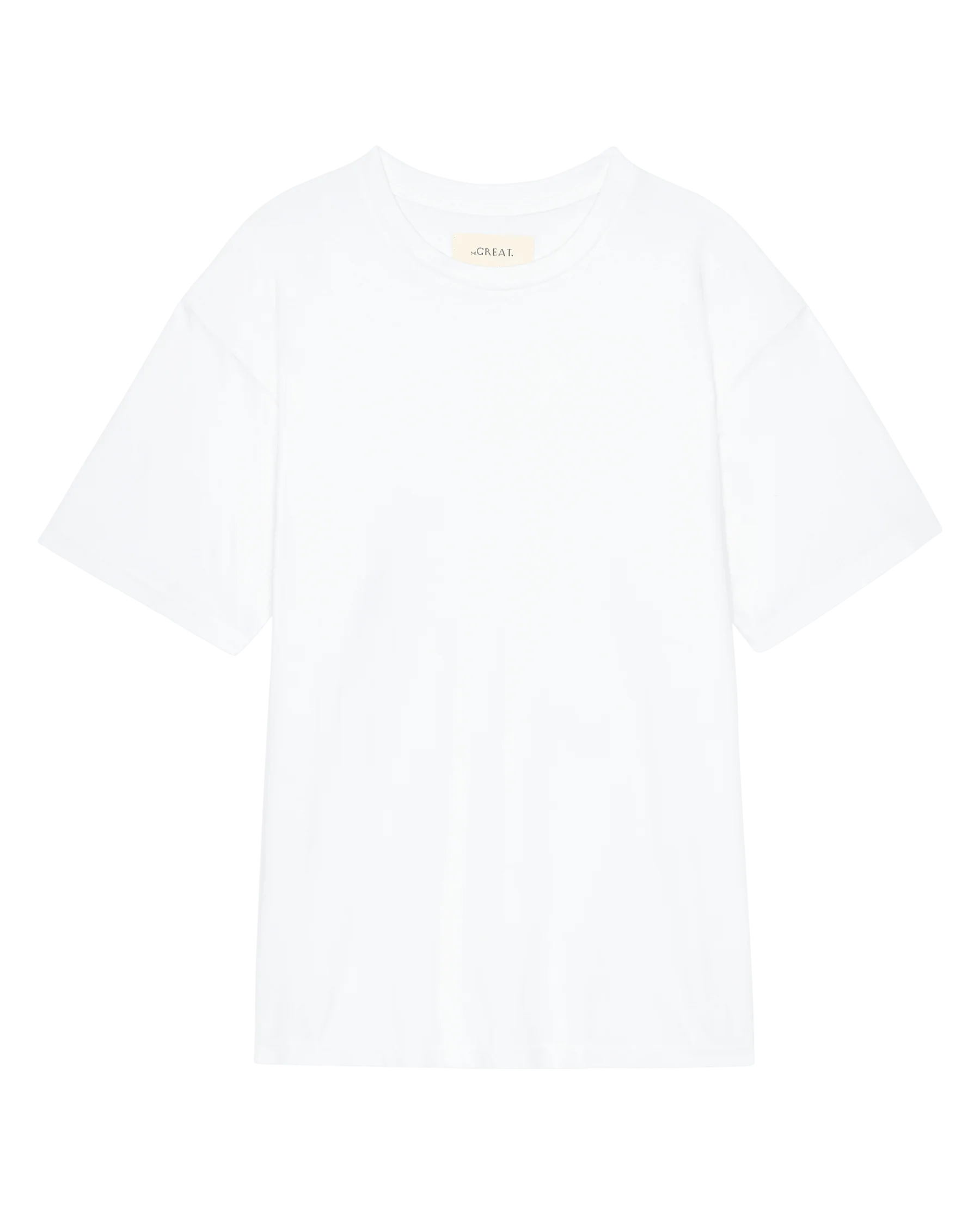 The Slouchy Crew Tee. -- True White