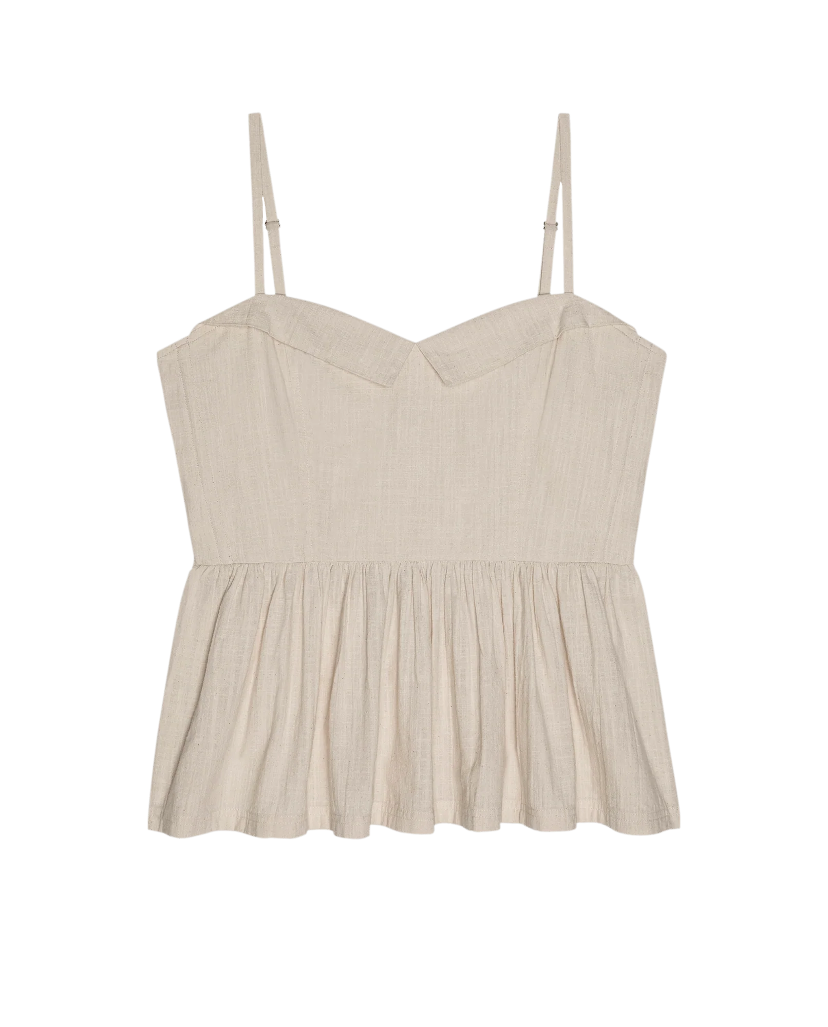 The Textured Verse Top. -- Natural
