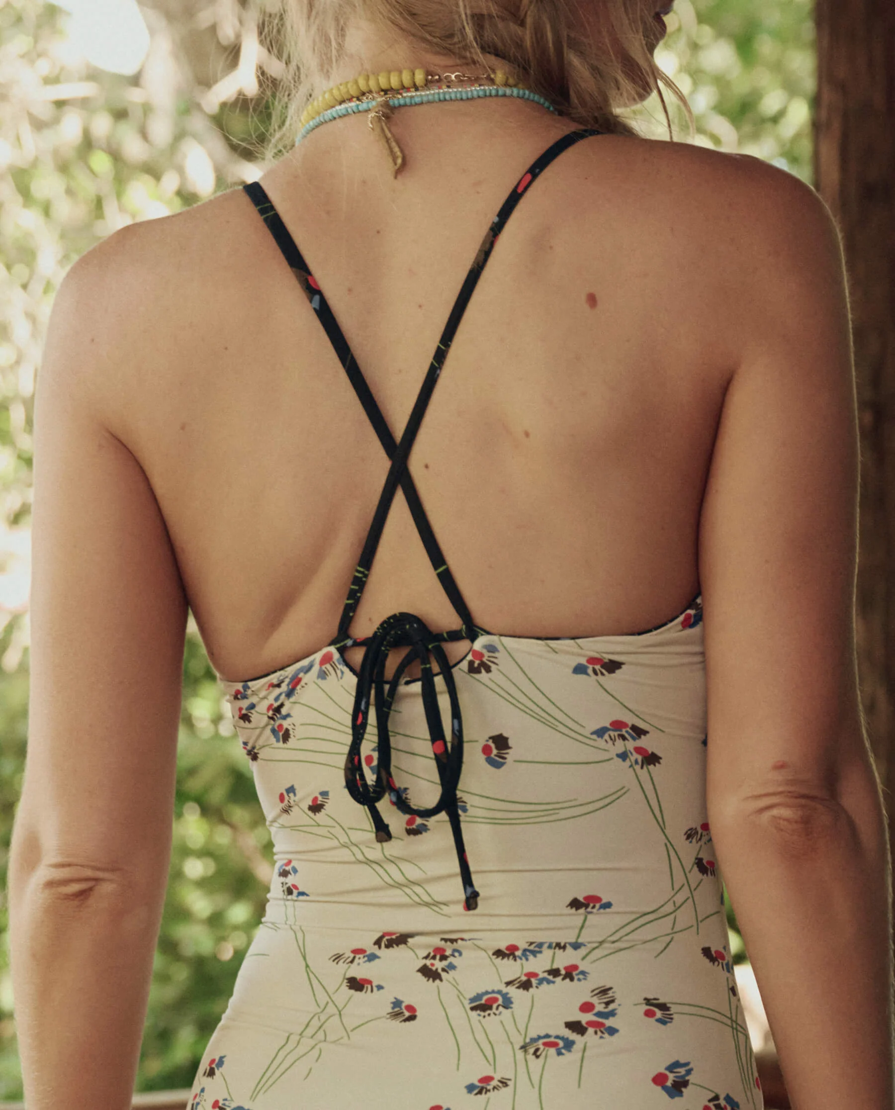 The Reversible Keyhole One Piece. -- Windblown Bouquet