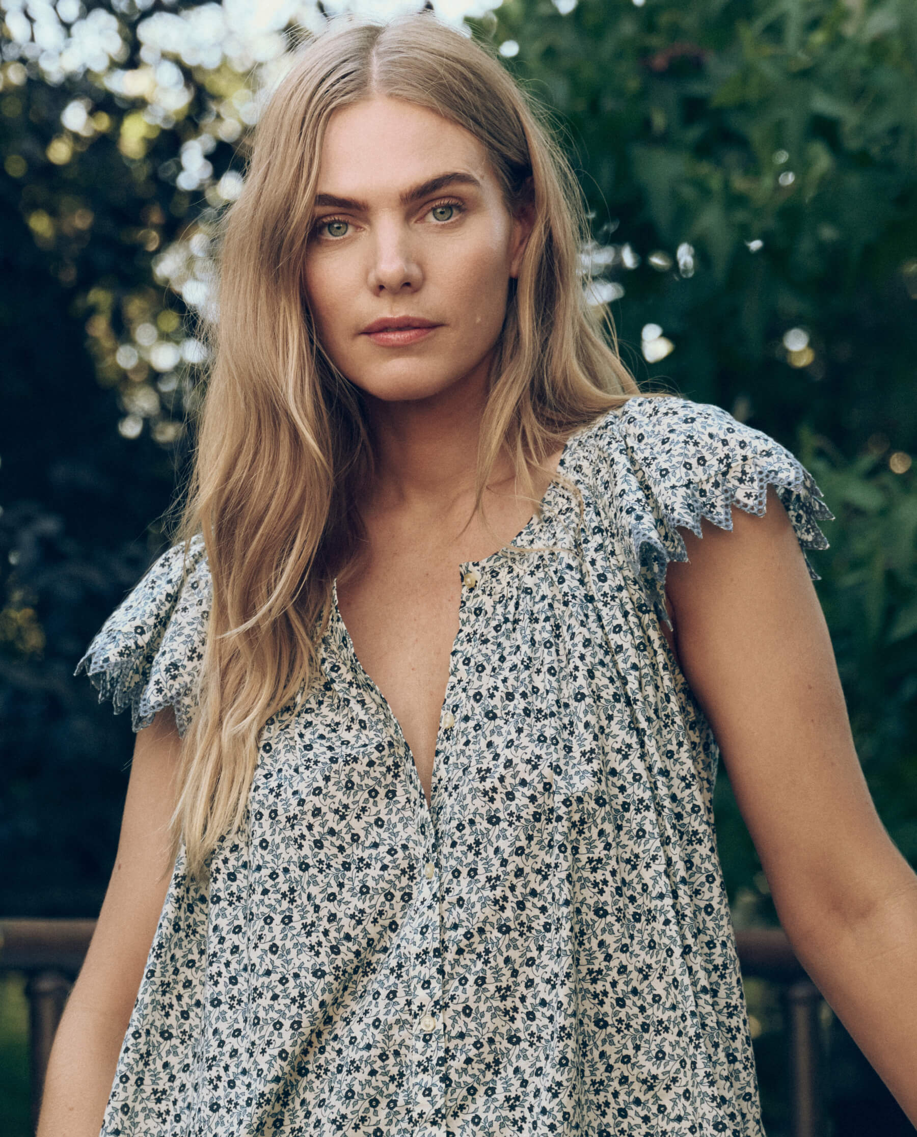933-the-flutter-sleeve-eyelet-top.-bluebell-ditsy-1.jpg The Flutter Sleeve Eyelet Top. -- Bluebell Ditsy