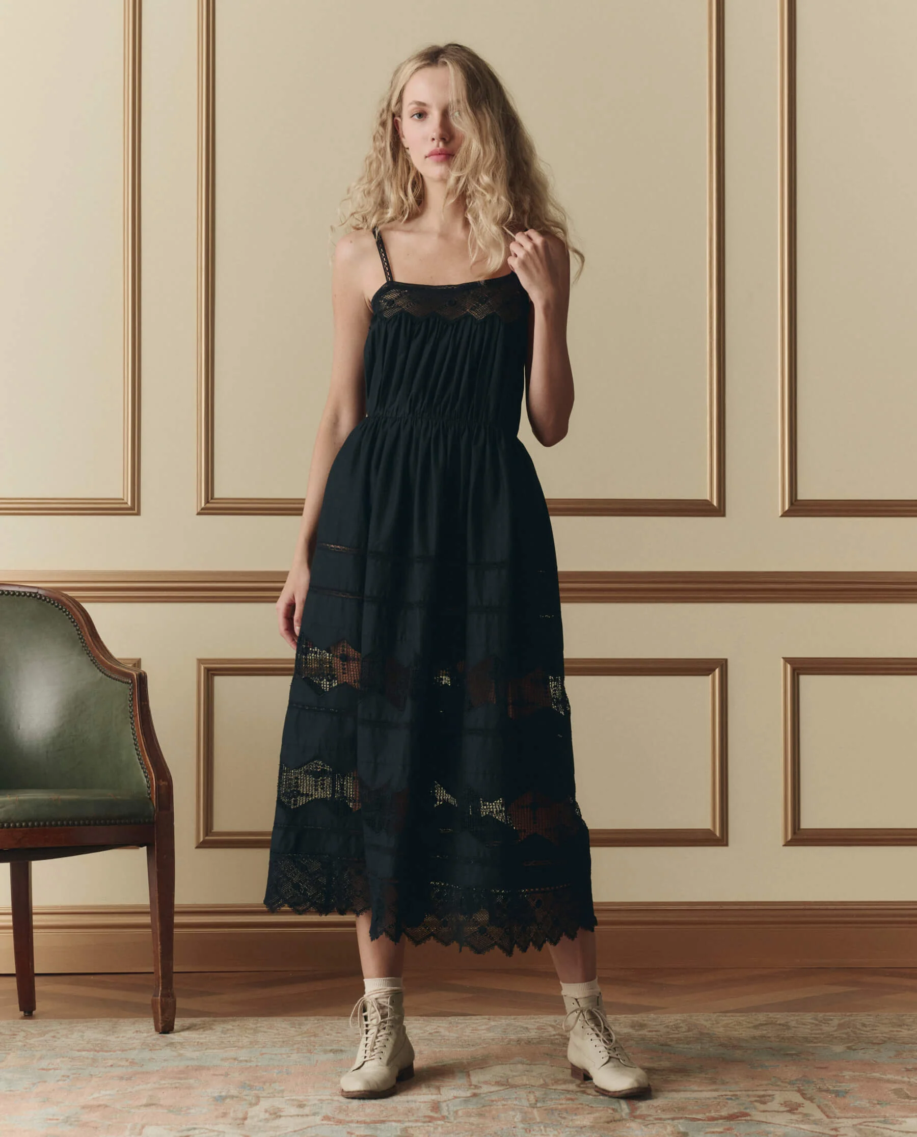 998-the-rosette-crochet-dress.-black-3.webp The Rosette Crochet Dress. -- Black
